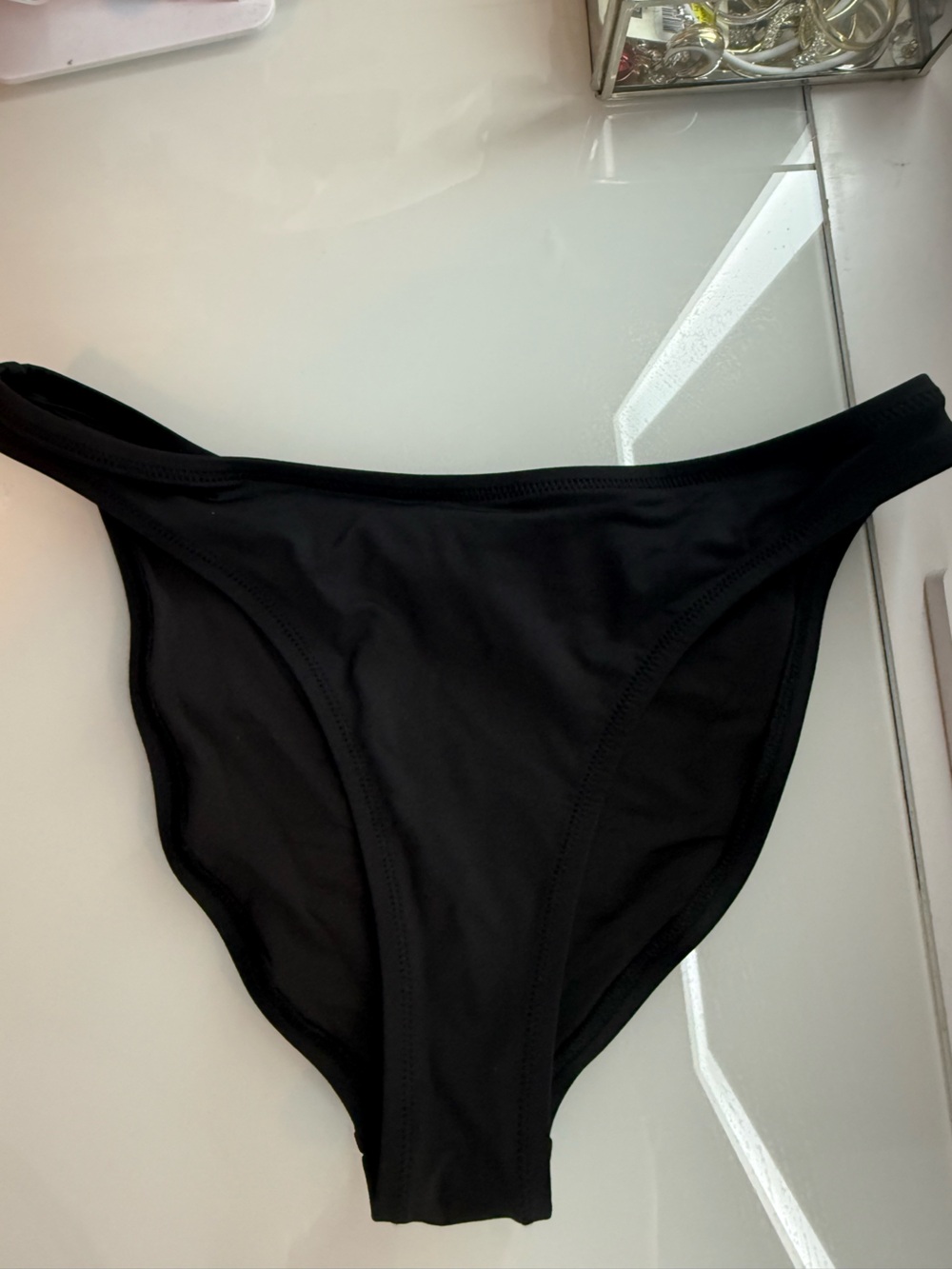 Skims black bikini bottom-S